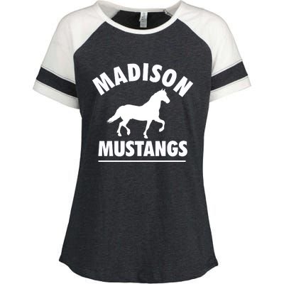 Madison Mustangs Enza Ladies Jersey Colorblock Tee