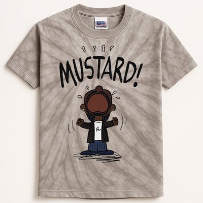 Mustard Meme Kids Tie-Dye T-Shirt