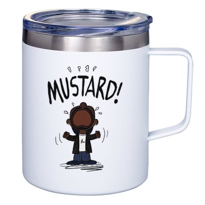 Mustard Meme 12oz Stainless Steel Coffee Mug