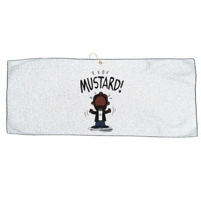 Mustard Meme Large Microfiber Waffle Golf Towel