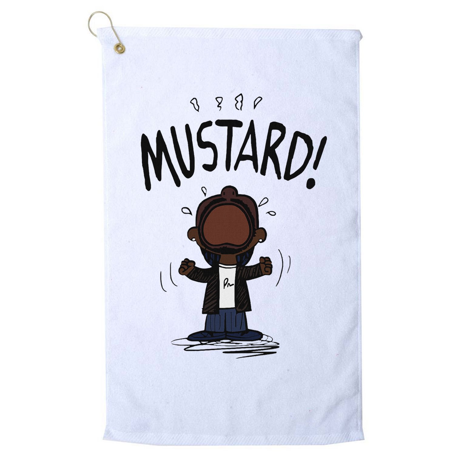 Mustard Meme Golf Towel