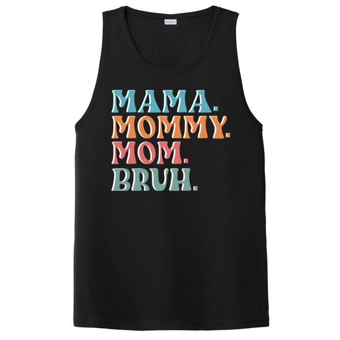 Mama Mommy Mom Bruh For Women Mothers Day T S Design PosiCharge Competitor Tank