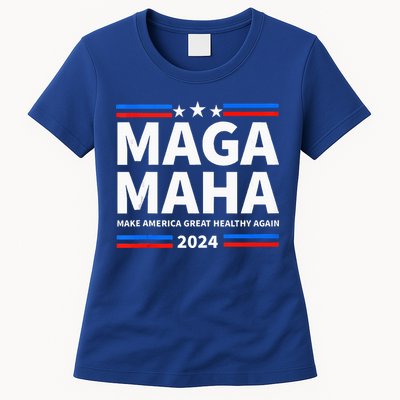 Maha Maga Make America Healthy Great Again Womens T-Shirt