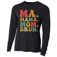 Ma Mama Mom Bruh Retro Cooling Performance Long Sleeve Crew