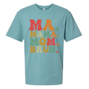 Ma Mama Mom Bruh Retro Sueded Cloud Jersey T-Shirt