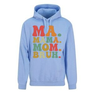 Ma Mama Mom Bruh Retro Unisex Surf Hoodie