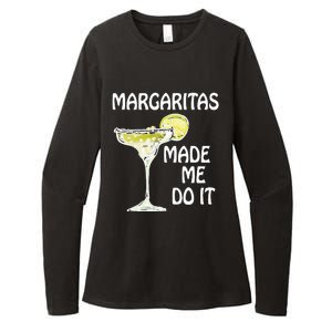 Margaritas Made Me Do It Drinking Womens CVC Long Sleeve Shirt