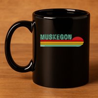 Muskegon Michigan 11oz C Handle Ceramic Mug
