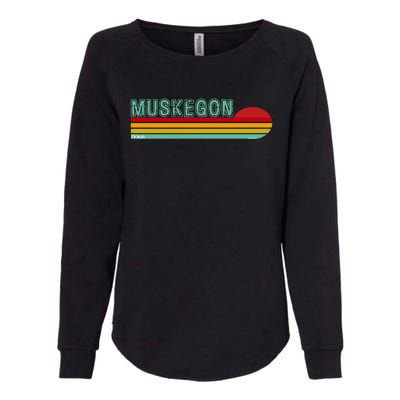 Muskegon Michigan Womens California Wash Sweatshirt