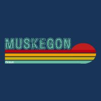 Muskegon Michigan 7 Panel Mesh Trucker Snapback Hat