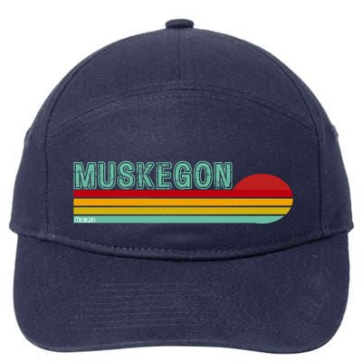 Muskegon Michigan 7-Panel Snapback Hat