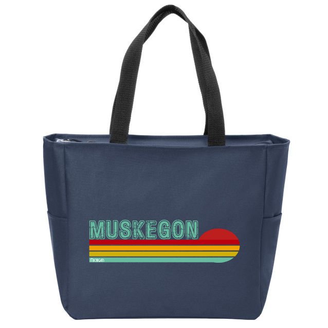 Muskegon Michigan Zip Tote Bag
