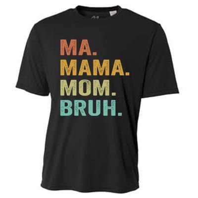 Ma Mama Mom Bruh Vintage Retro Cooling Performance Crew T-Shirt