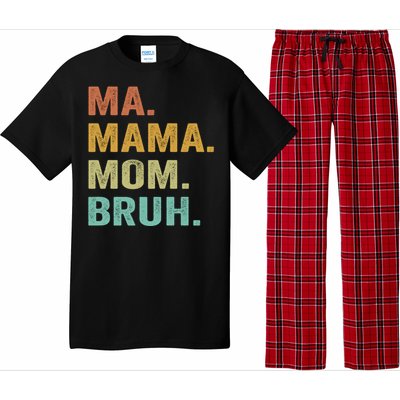 Ma Mama Mom Bruh Vintage Retro Pajama Set