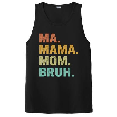 Ma Mama Mom Bruh Vintage Retro PosiCharge Competitor Tank