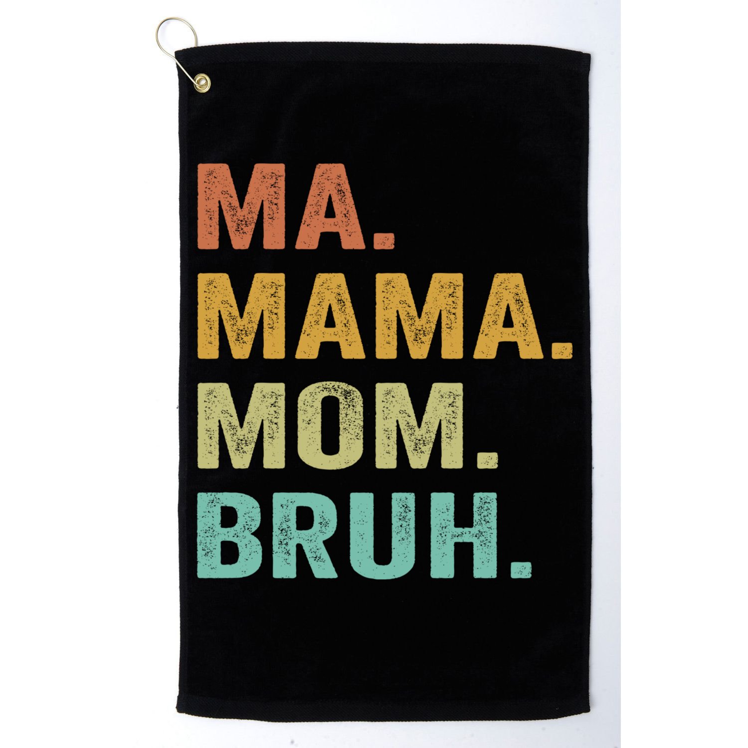 Ma Mama Mom Bruh Vintage Retro Golf Towel