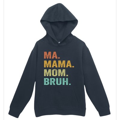 Ma Mama Mom Bruh Vintage Retro Urban Pullover Hoodie