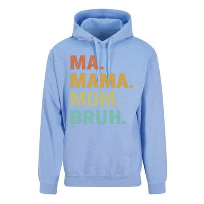 Ma Mama Mom Bruh Vintage Retro Unisex Surf Hoodie