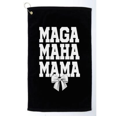 Maga Maha Mama Mothers Day Mom Make America Healthy Again Golf Towel