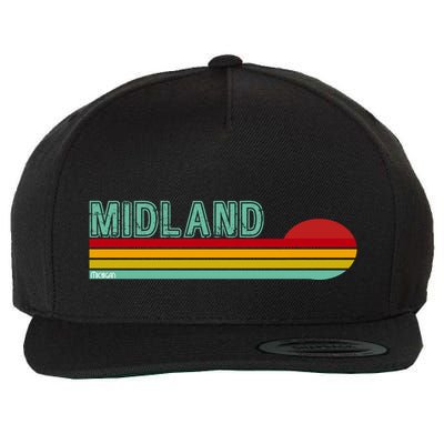 Midland Michigan Wool Snapback Cap