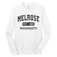 Melrose Massachusetts Ma Vintage Established Sports Design Tall Long Sleeve T-Shirt