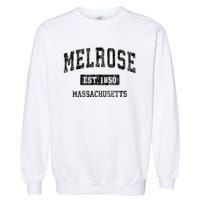 Melrose Massachusetts Ma Vintage Established Sports Design Garment-Dyed Sweatshirt