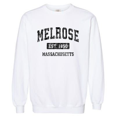 Melrose Massachusetts Ma Vintage Established Sports Design Garment-Dyed Sweatshirt