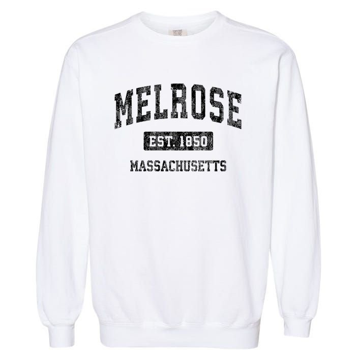 Melrose Massachusetts Ma Vintage Established Sports Design Garment-Dyed Sweatshirt