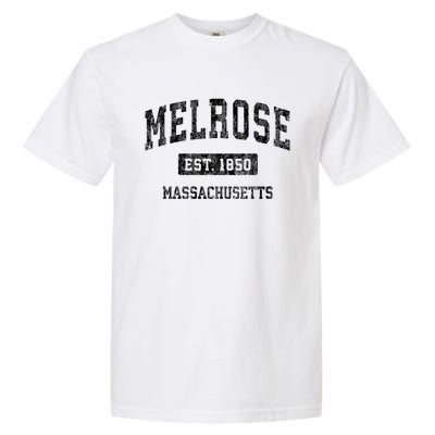 Melrose Massachusetts Ma Vintage Established Sports Design Garment-Dyed Heavyweight T-Shirt