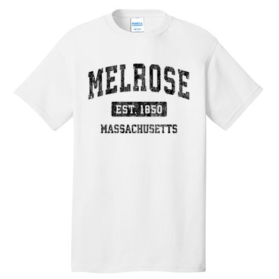 Melrose Massachusetts Ma Vintage Established Sports Design Tall T-Shirt