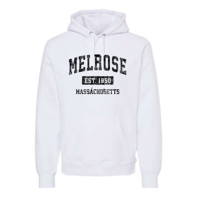 Melrose Massachusetts Ma Vintage Established Sports Design Premium Hoodie