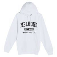 Melrose Massachusetts Ma Vintage Established Sports Design Premium Pullover Hoodie