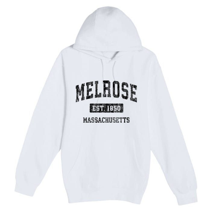 Melrose Massachusetts Ma Vintage Established Sports Design Premium Pullover Hoodie