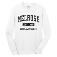 Melrose Massachusetts Ma Vintage Established Sports Design Tall Long Sleeve T-Shirt