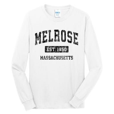 Melrose Massachusetts Ma Vintage Established Sports Design Tall Long Sleeve T-Shirt