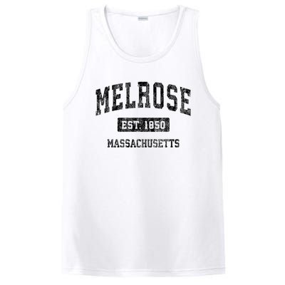 Melrose Massachusetts Ma Vintage Established Sports Design PosiCharge Competitor Tank