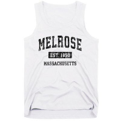 Melrose Massachusetts Ma Vintage Established Sports Design Tank Top