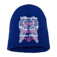 Memories Missing My Dad In Heaven Lost Father In Heaven Gift Short Acrylic Beanie