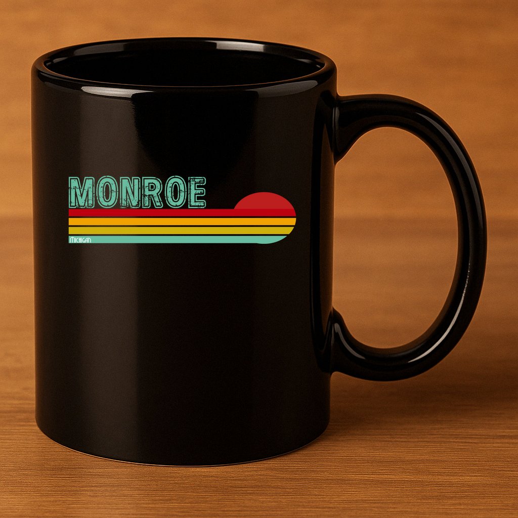Monroe Michigan 11oz C Handle Ceramic Mug