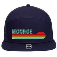 Monroe Michigan 7 Panel Mesh Trucker Snapback Hat