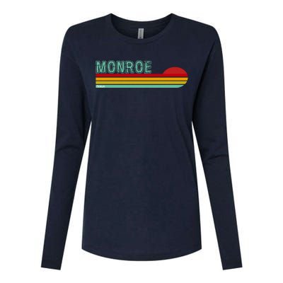 Monroe Michigan Womens Cotton Relaxed Long Sleeve T-Shirt