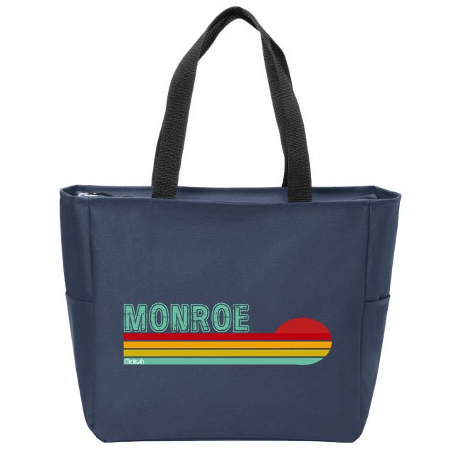 Monroe Michigan Zip Tote Bag