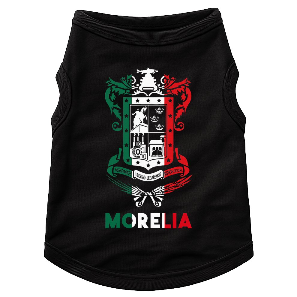Morelia Michoacan Mexico Escudo Y Lema Arte Emblem Merch Doggie Tank