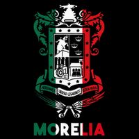 Morelia Michoacan Mexico Escudo Y Lema Arte Emblem Merch V-Neck T-Shirt