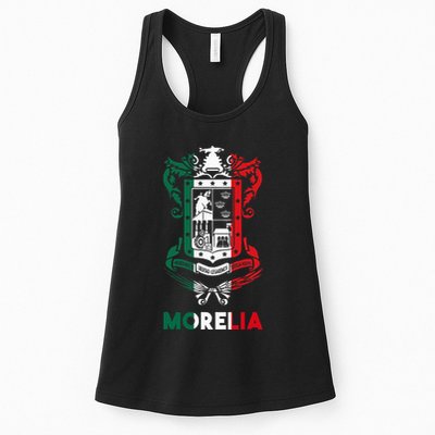 Morelia Michoacan Mexico Escudo Y Lema Arte Emblem Merch Womens Tank Top