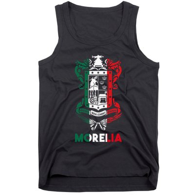 Morelia Michoacan Mexico Escudo Y Lema Arte Emblem Merch Tank Top