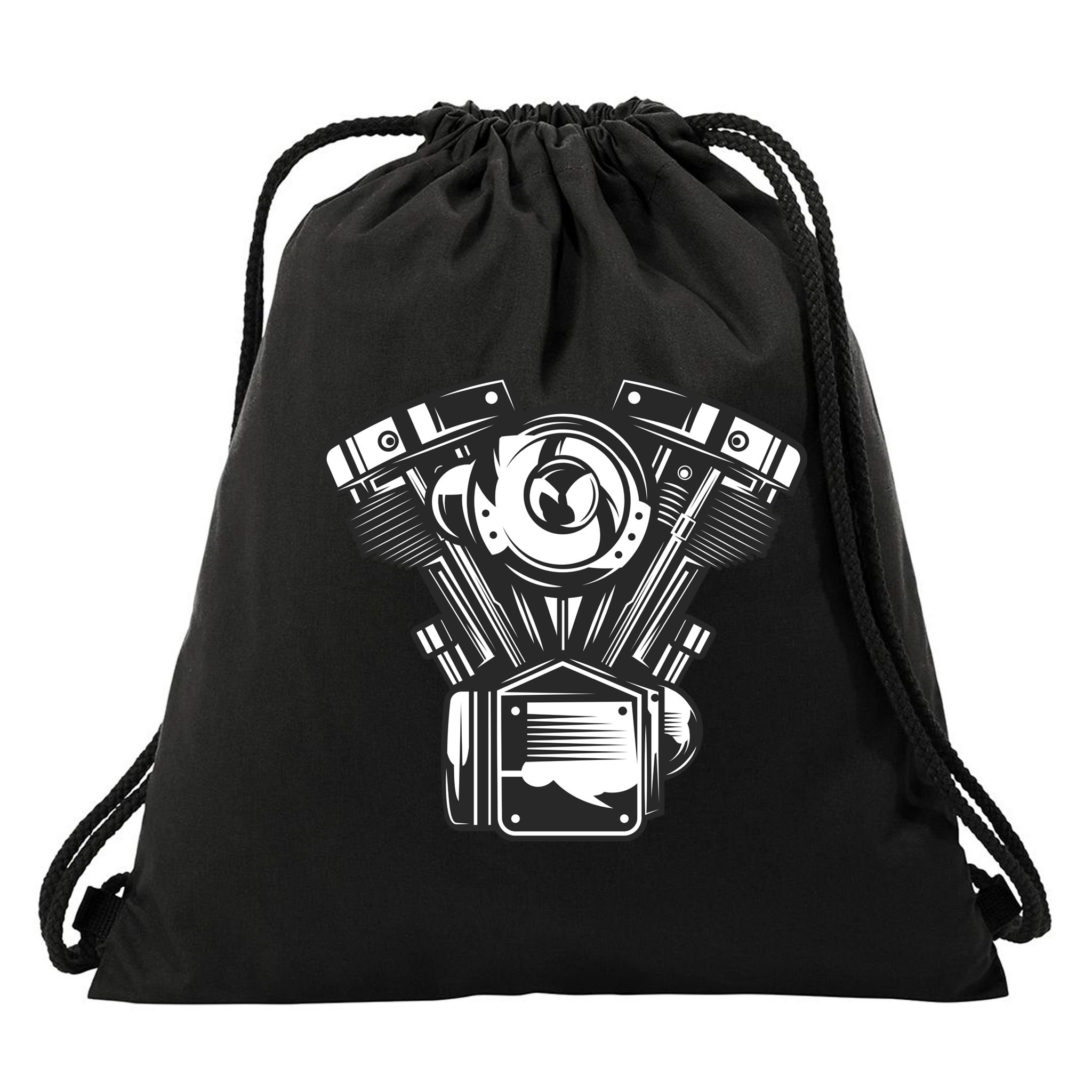 Motorcycle Motor Drawstring Bag