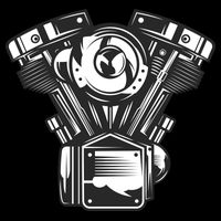 Motorcycle Motor 16 in Basic Backpack