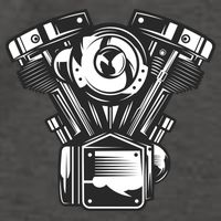 Motorcycle Motor Vector Backpack