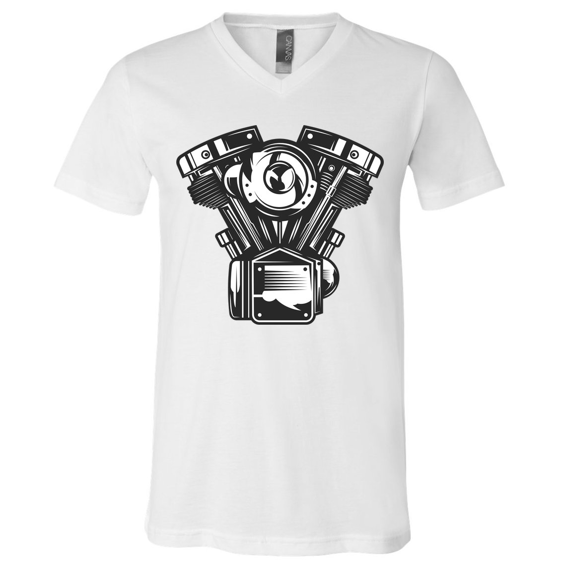 Motorcycle Motor V-Neck T-Shirt